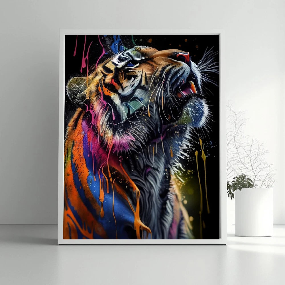 tableau tigre pop art