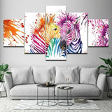 cadre zebre multicolore