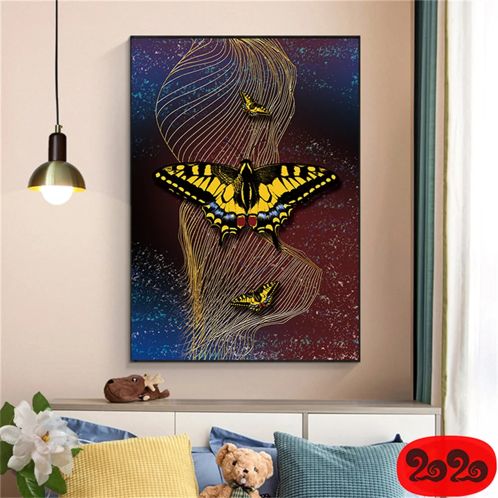 tableau en ailes de papillon