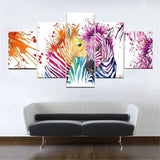 cadre zebre multicolore