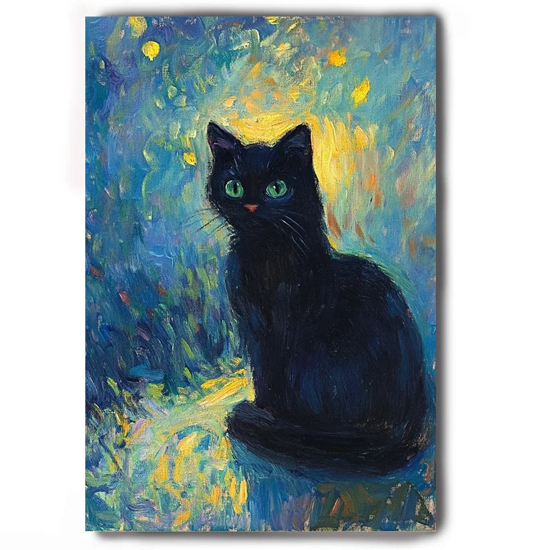 tableaux chats peinture