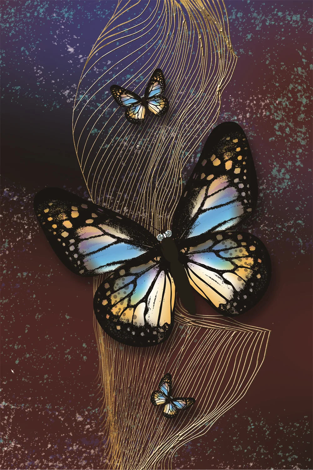 tableau en ailes de papillons