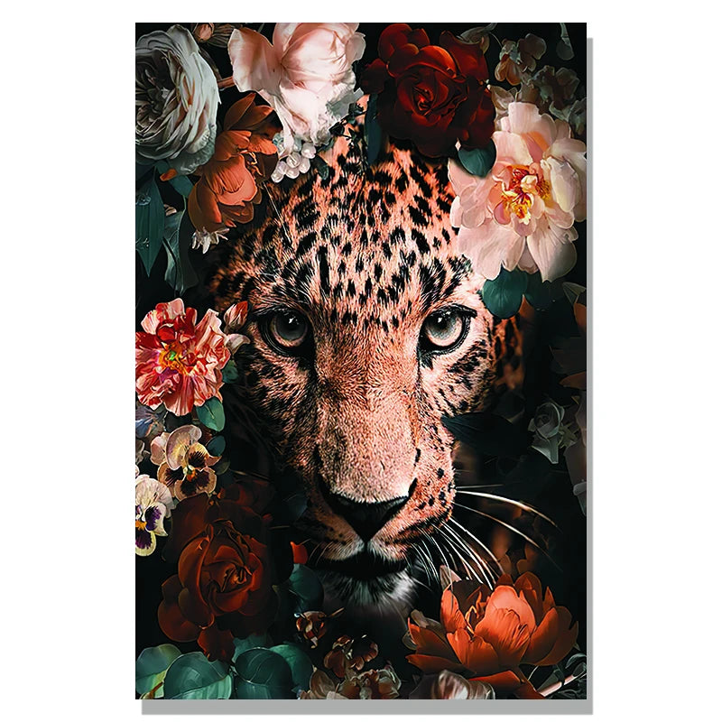 tableau avec tigre