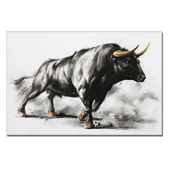 tableau taureau moderne