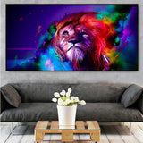 tableau tete de lion