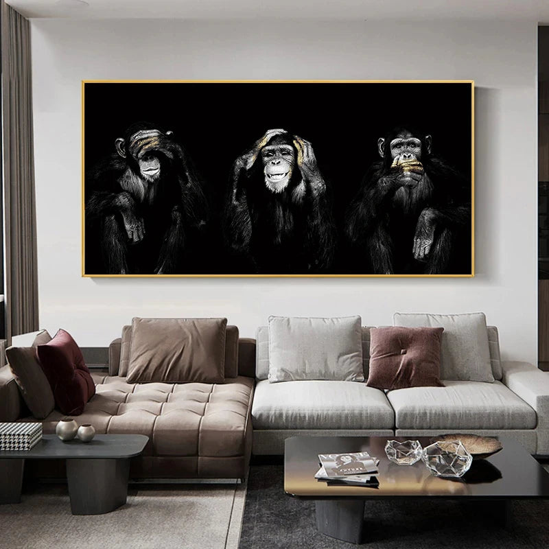 tableau pour singes