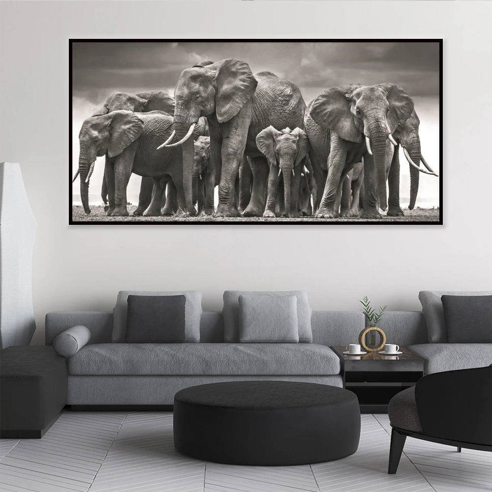 tableau d'éléphant