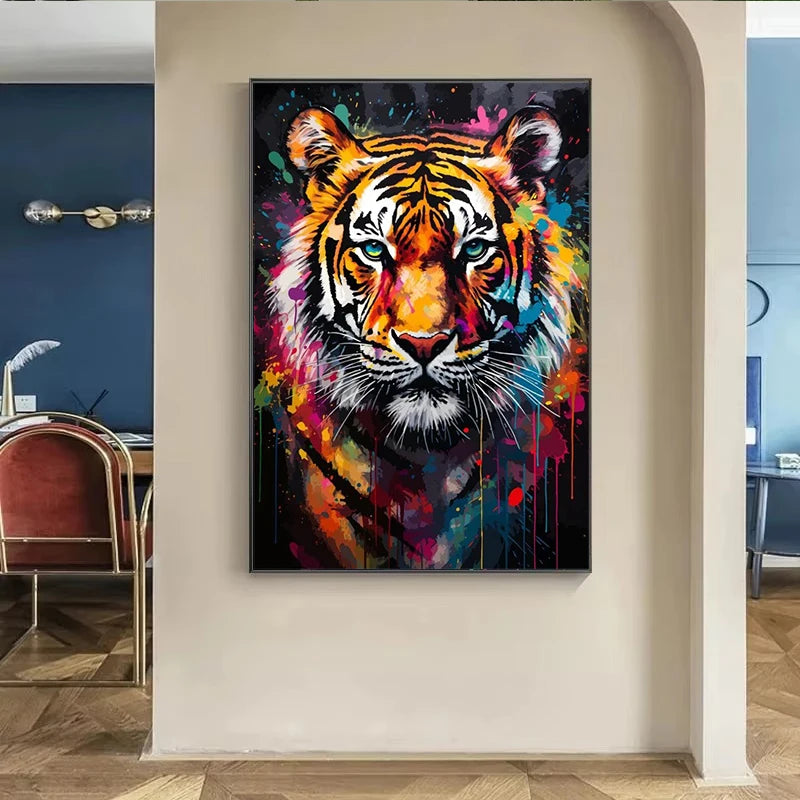 tableau peinture tigre