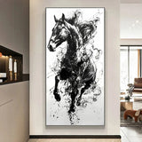 tableau cheval abstrait