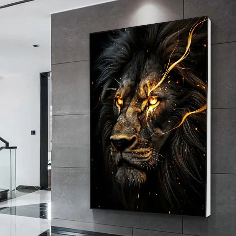 tableau lion xxl