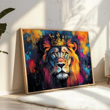 lion tableau couleur