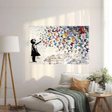 art mural tableau papillons
