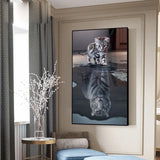 tableau chat reflet tigre