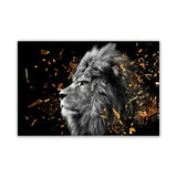 tableau sur toile lion