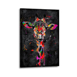 cadre girafe pop art