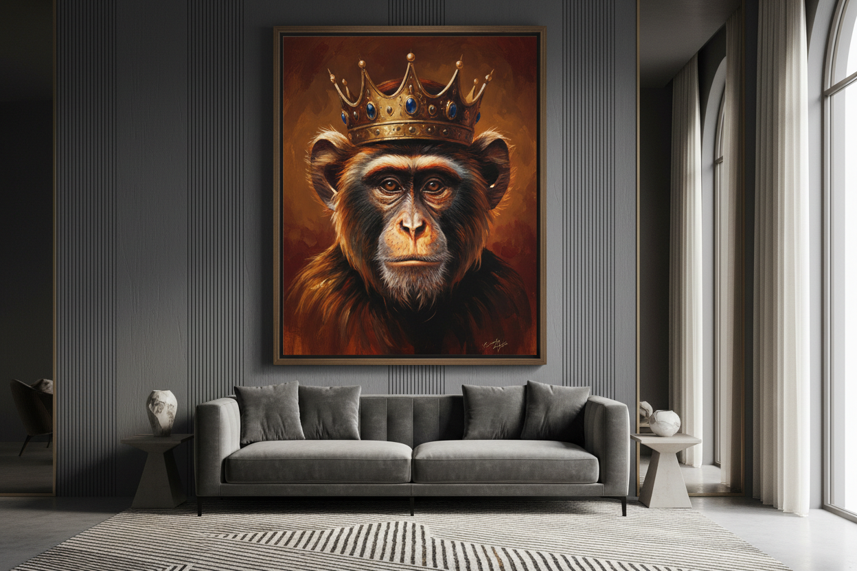 Pourquoi les tableaux de singes sont devenus une tendance incontournable en déco