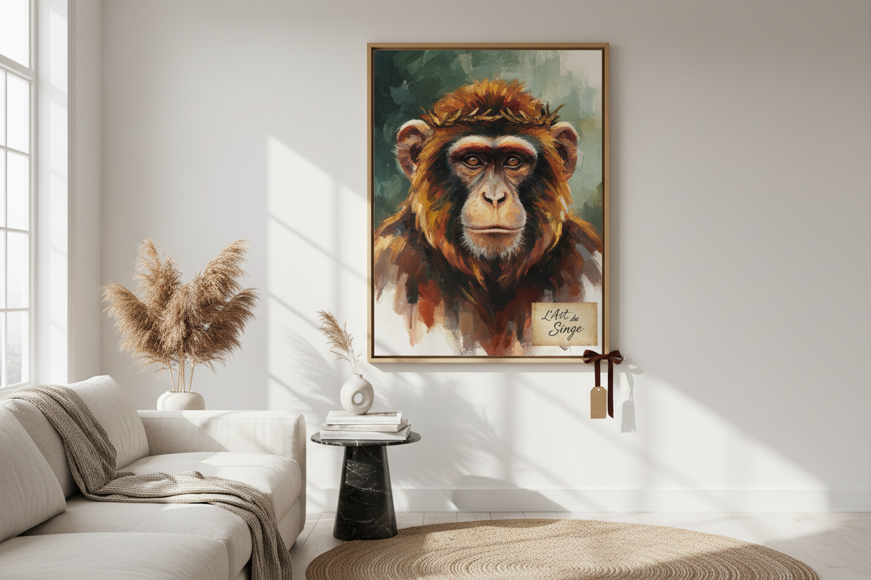 Pourquoi un tableau de singe est une idée cadeau originale ?