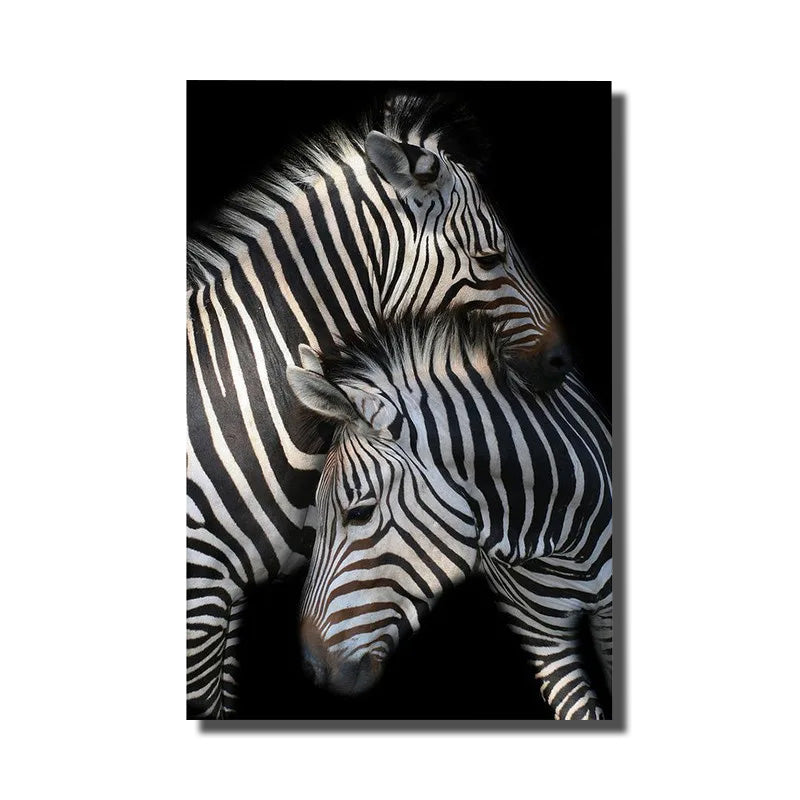 cadre zebre noir et blanc