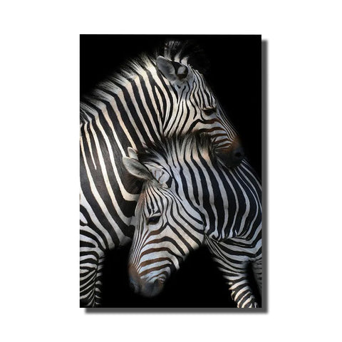 cadre zebre noir et blanc