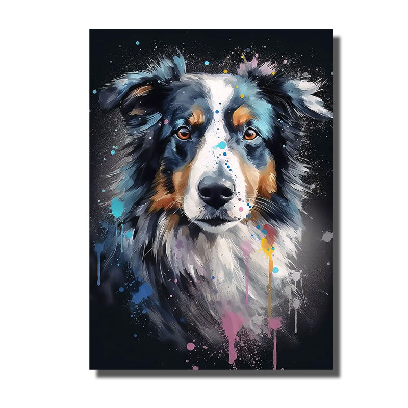 tableau peinture chien