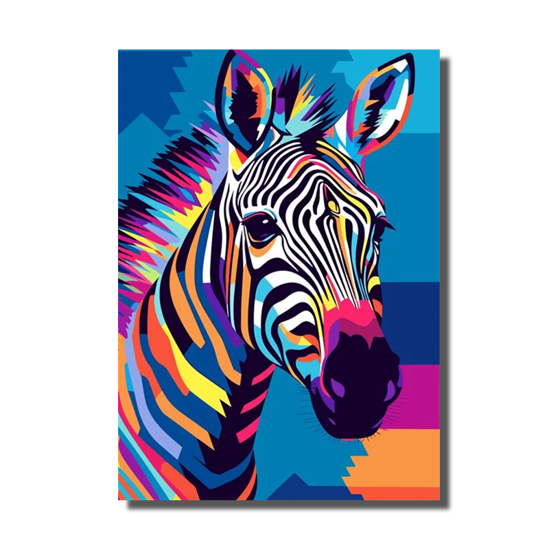 toile zebre coloré