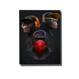 3 singes tableau