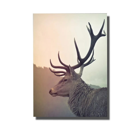 tableau tete cerf