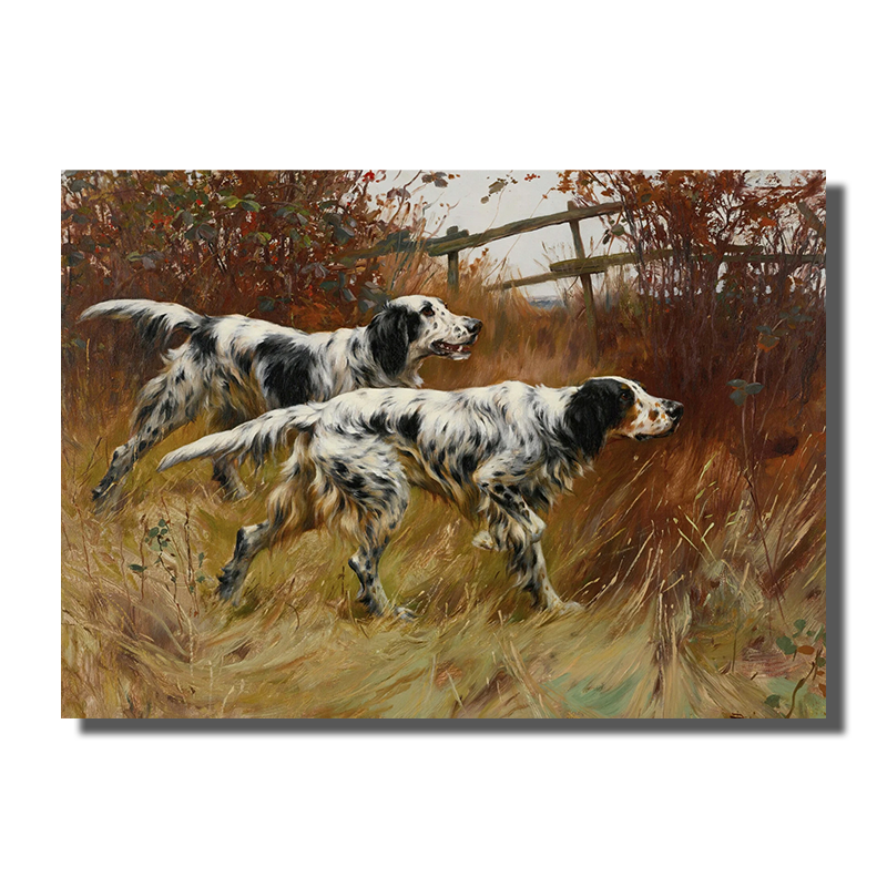 tableau chien de chasse
