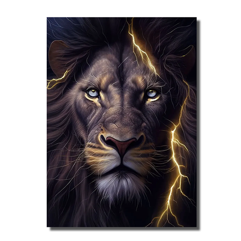 grand cadre lion