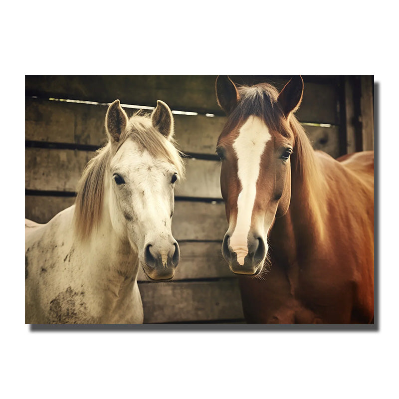 cadre toile chevaux