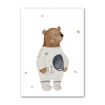 toile ours brun