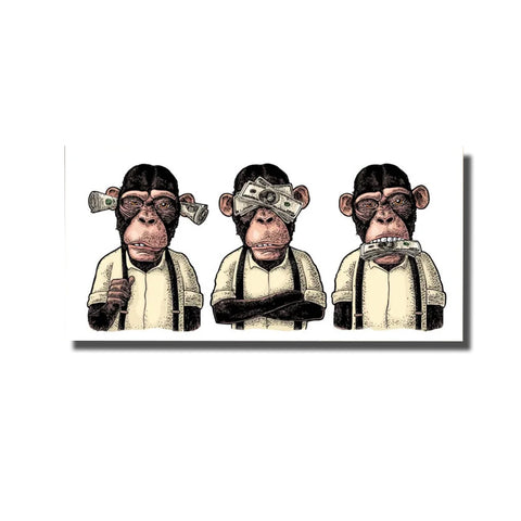 cadre des 3 singes