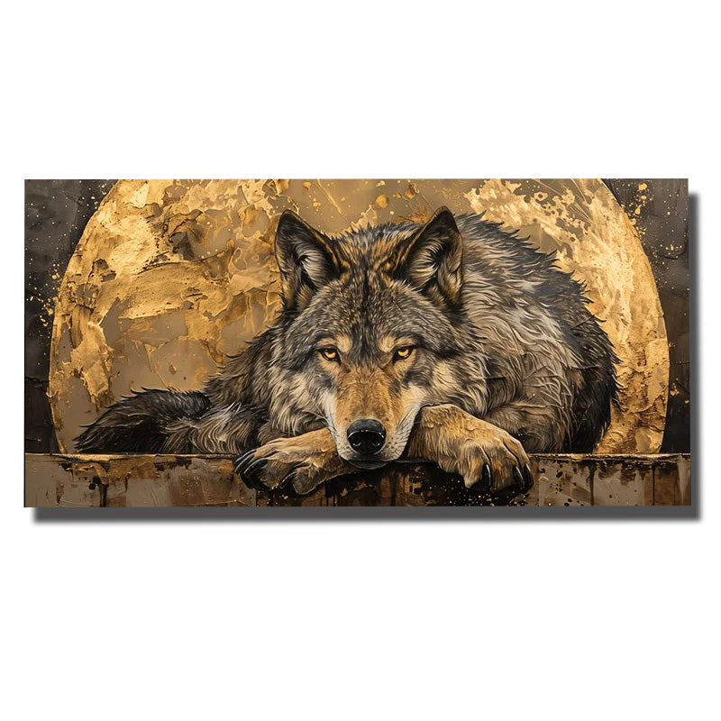 tableau decoration loup