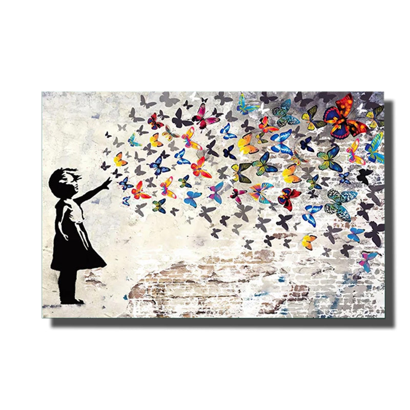 tableau de papillons colorés