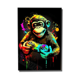 toile singe pop art
