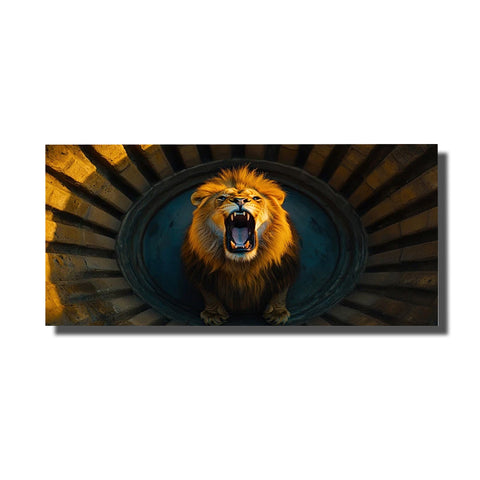 toile tableau lion