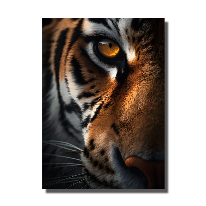 tableau tigre 4 murs