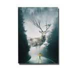 cadre avec un cerf