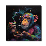 singe qui fume tableau