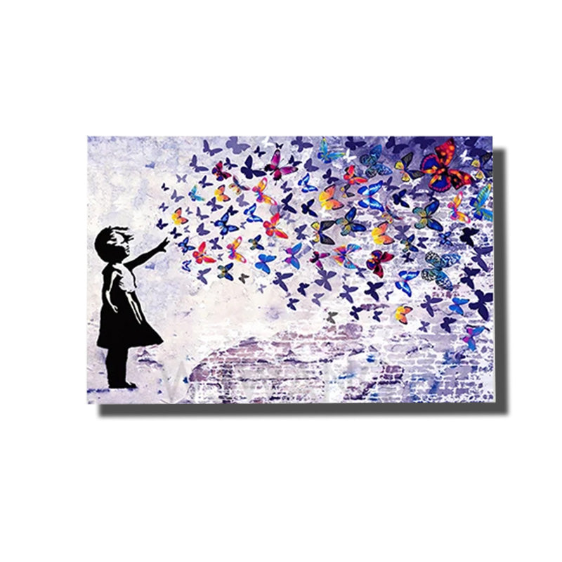 tableau avec papillon