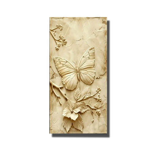tableau papillon en relief