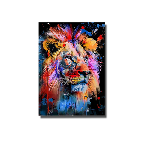 tableau tete de lion