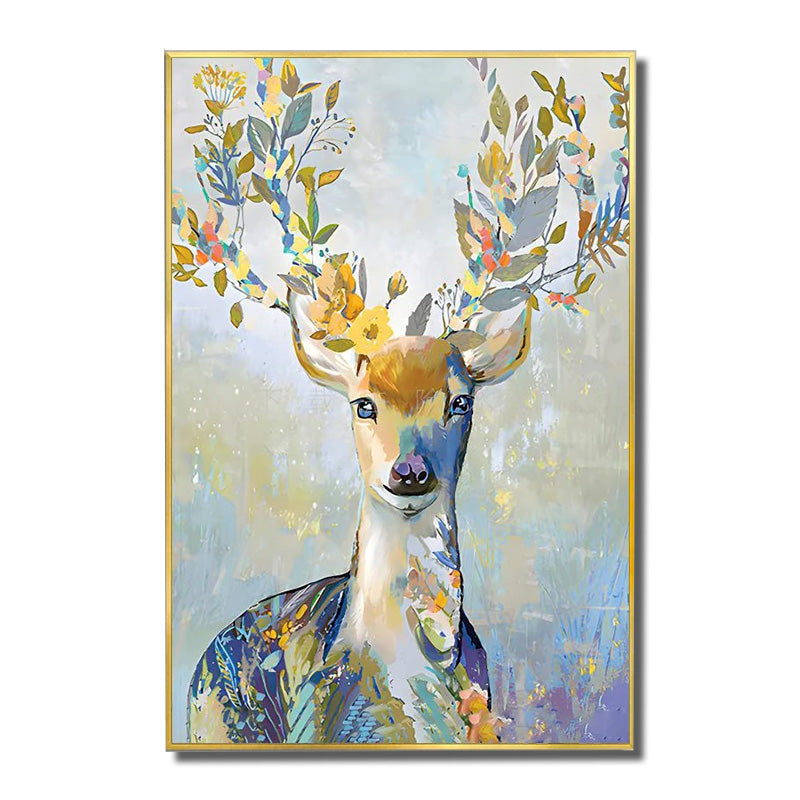 tableau de cerf sur toile