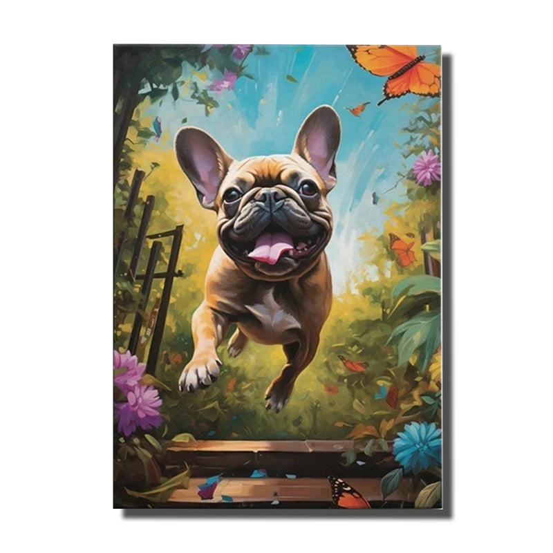 tableau toile chien