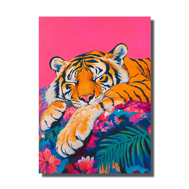 tableau peinture de tigre