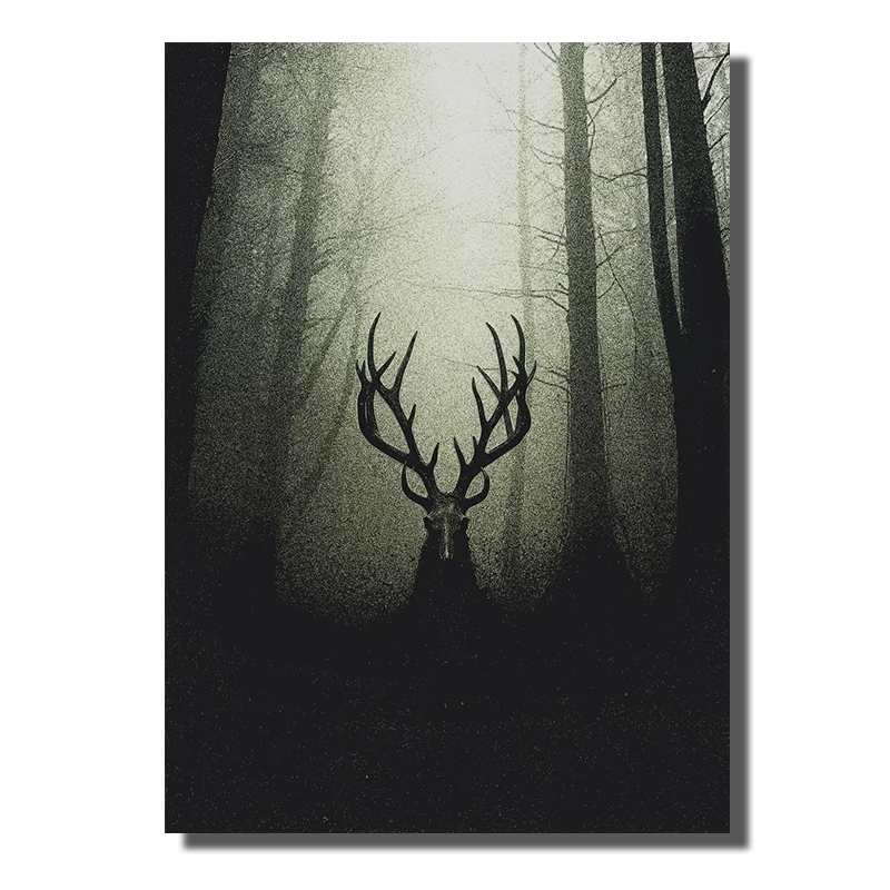 cadre cerf scandinave