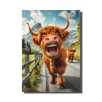 tableau vache rigolote