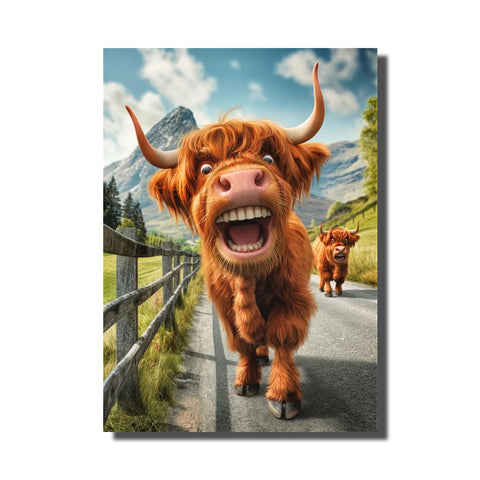 tableau vache rigolote