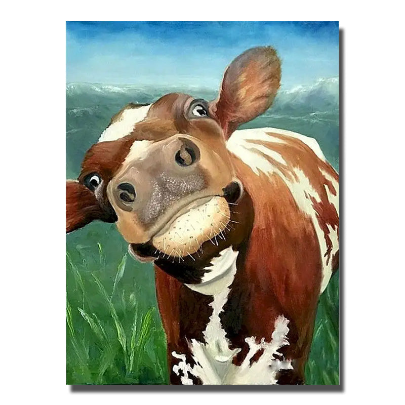 tableau de vache moderne