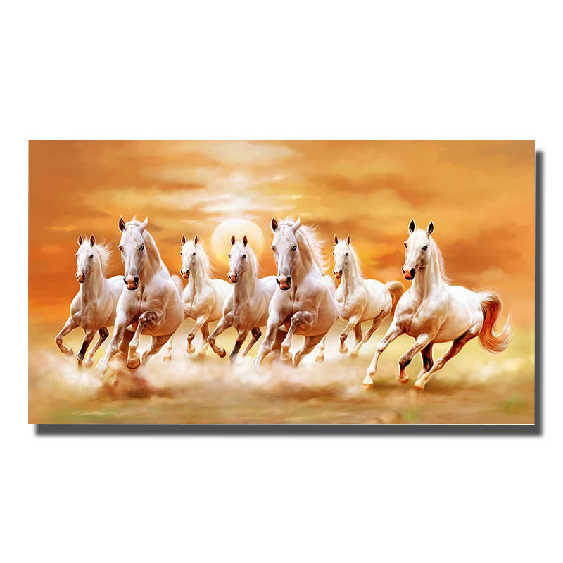 tableau avec des chevaux